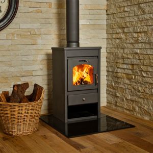 Deluxe L fireplace