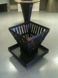 Square Pitfire with Base