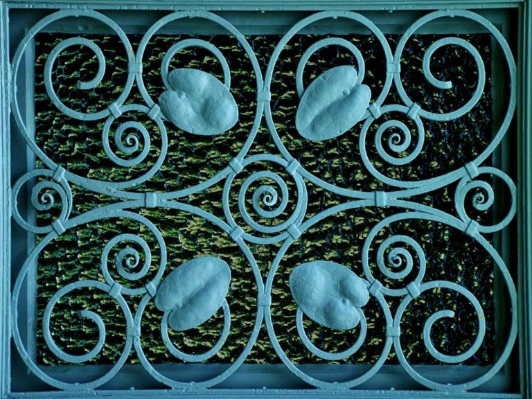 Steel decorative home security